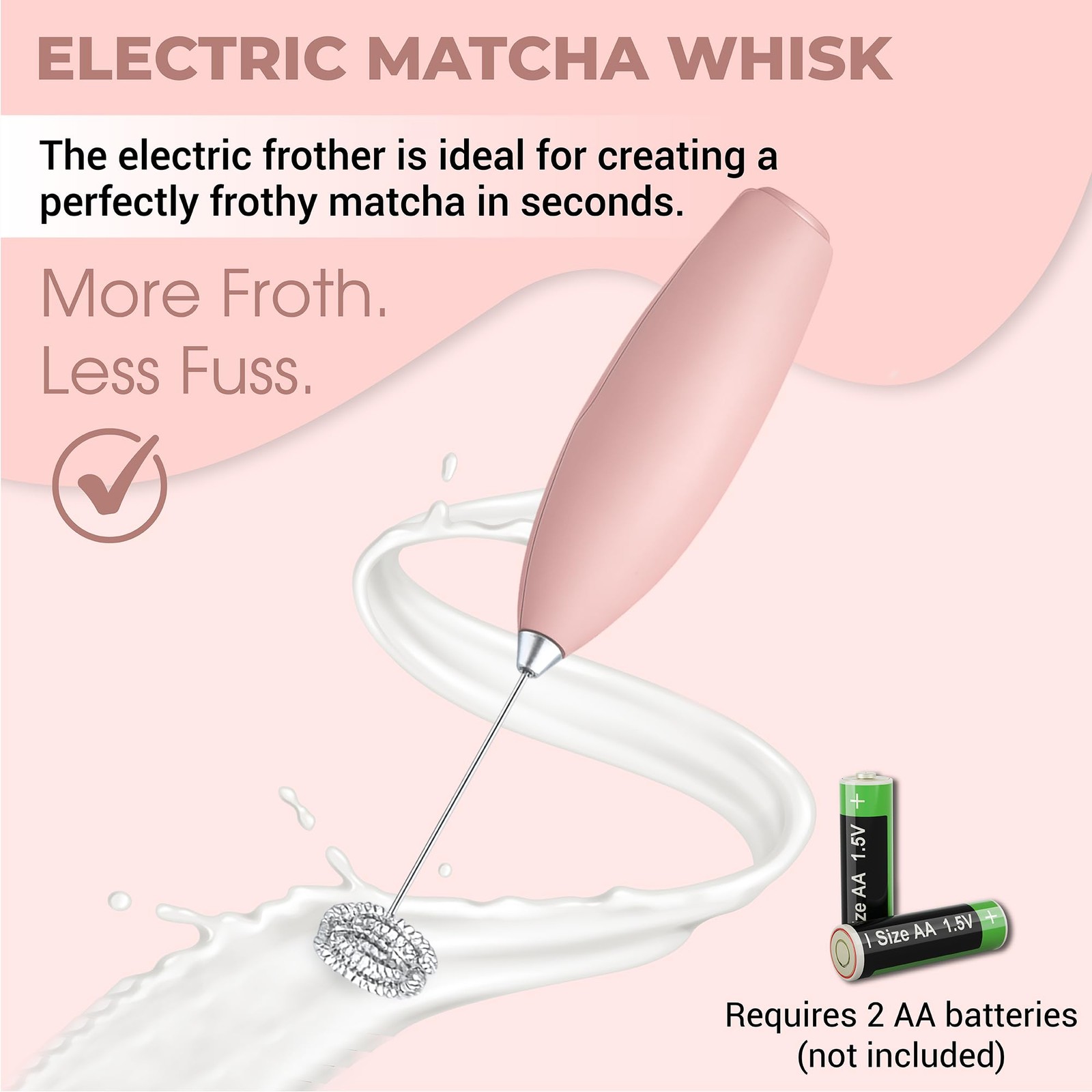 Matcha Whisk Set with Matcha Bowl – Matcha Set Included Electric Frother, Bam.