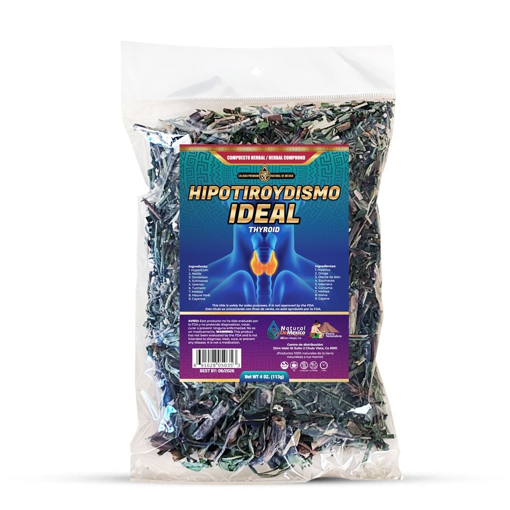 Hipotiroydismo Compuesto Te Herbal 4 oz. Thyroid Tea 4 Oz. Natural de Mexico