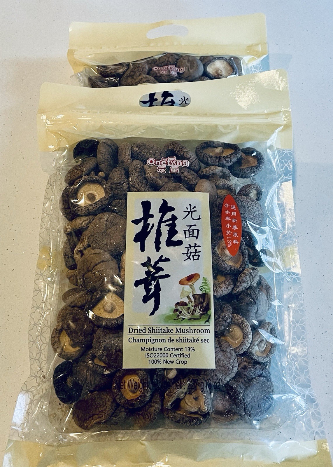 2x ONETANG Dried Shiitake Mushrooms Premium New Dried Mushrooms ex 12/26