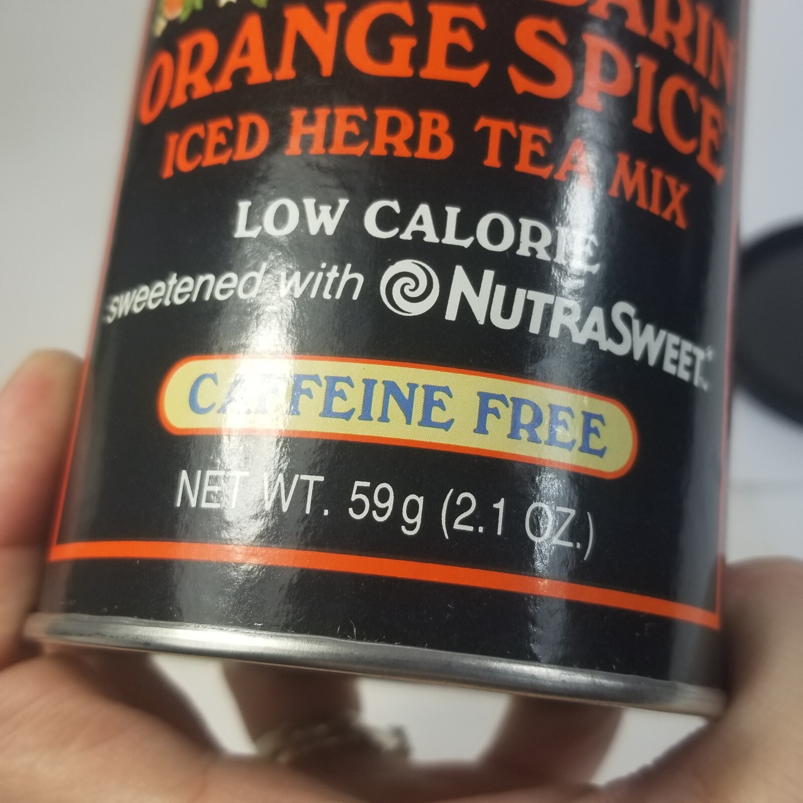 Vintage Celestial Seasonings Mandarin Orange Spice Iced Herb Tea Mix 1984 1980s