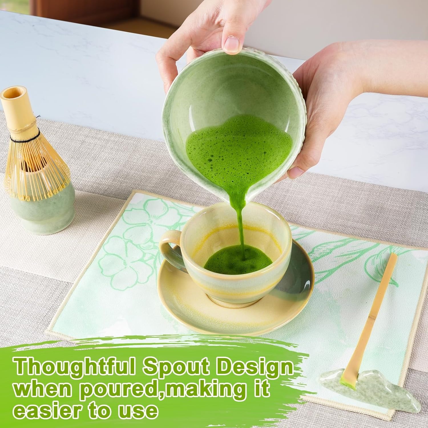 Seven-Piece Matcha Tea Set ~ Lovely Boxed Utensil Set ~ Great Gift Idea!