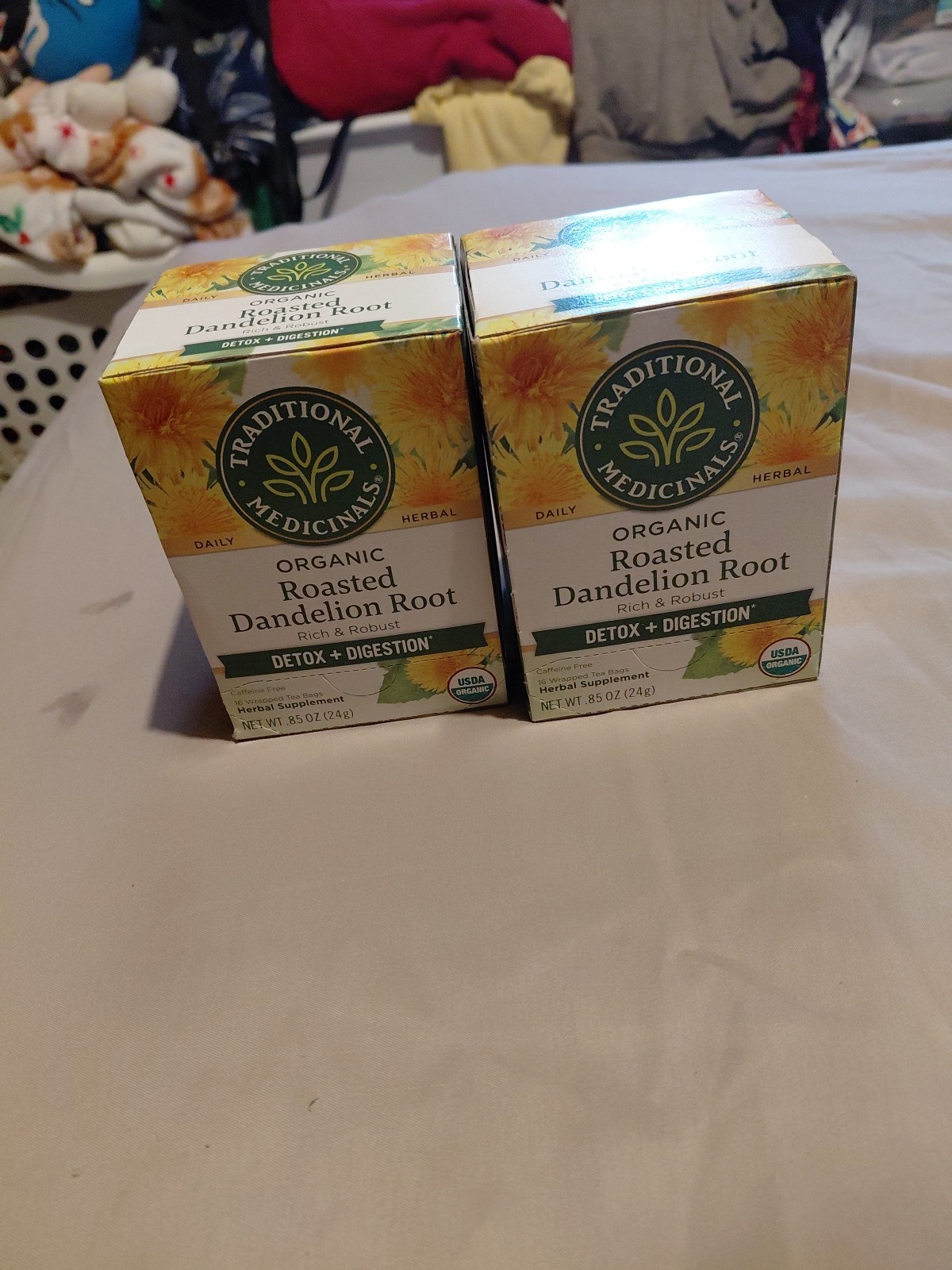 Traditional Medicinals, Tea Roasted Dandelion Root Organic, 32 Tea Bags