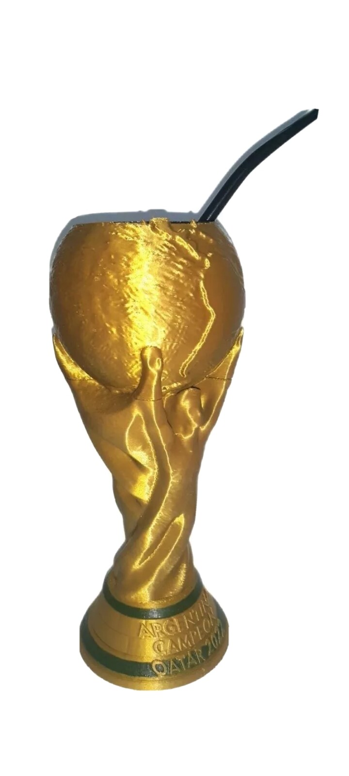 Mate Copa Del Mundo. 3D Pla. World Cup. Qatar. Mundial Futbol. Messi Argentina
