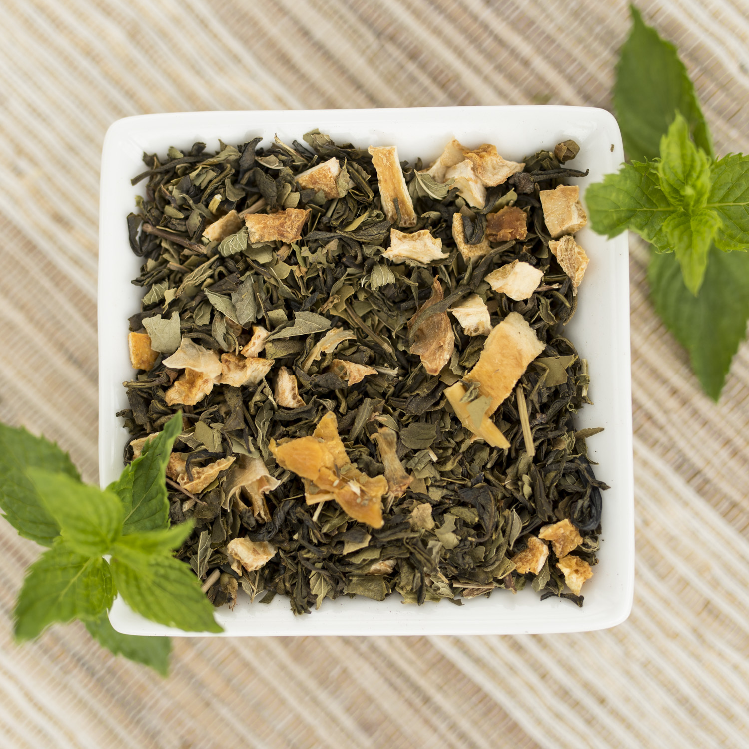 Mango Mojito Organic Green Tea Blend, Choose loose leaf, tea bags or sample size