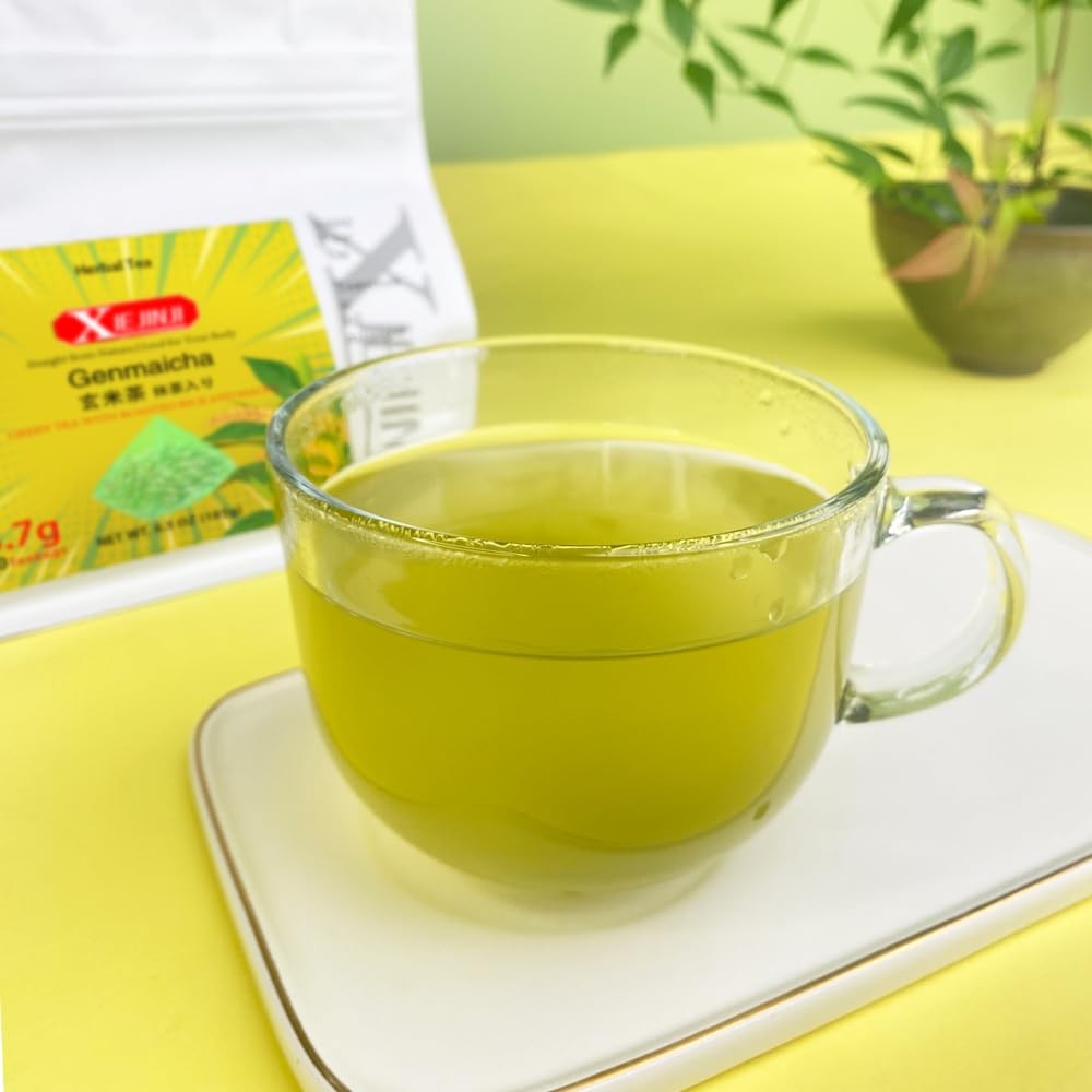 Genmaicha, Green Tea with Matcha – 3.7g x 50 Count, Japanese-style Roasted Br…