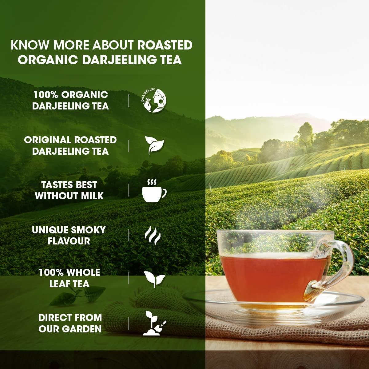Goodricke Roasted Organic Darjeeling Tea 250gm, 100% Organic Whole Leaf Tea