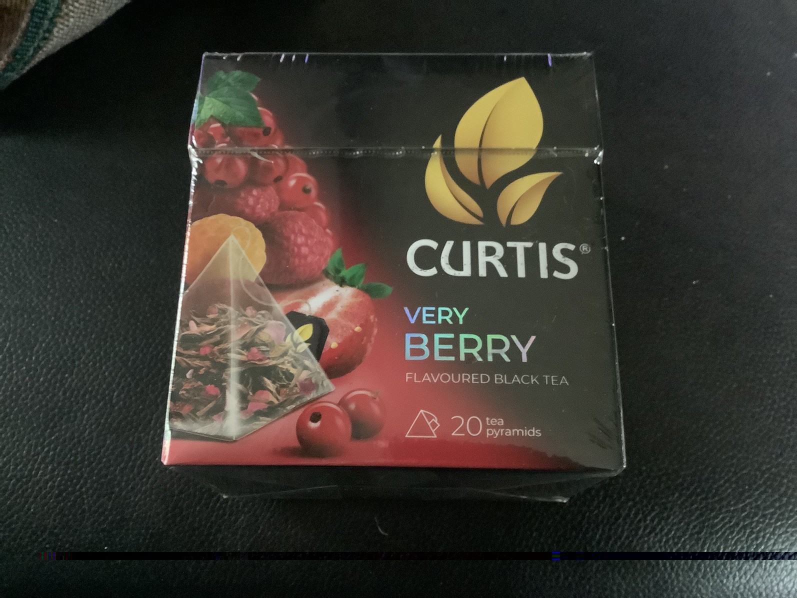 CURTIS Black Tea Very Berry 20 Pyramids Made in Russia RF NO GMO US Seller