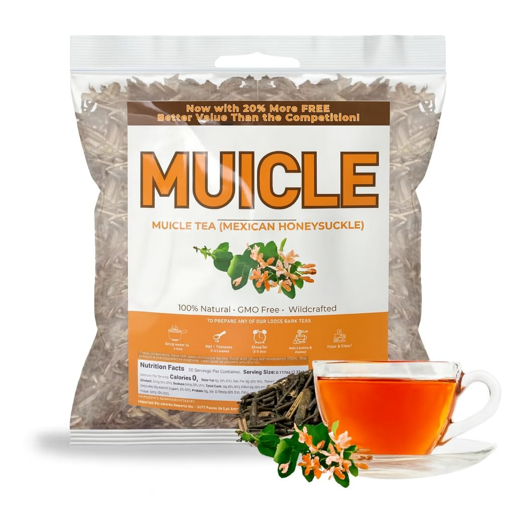 Muicle Té (Mexican Honeysuckle Herbal Tea) – 4 Oz – 100% Natural, Vegan, Non-Gmo