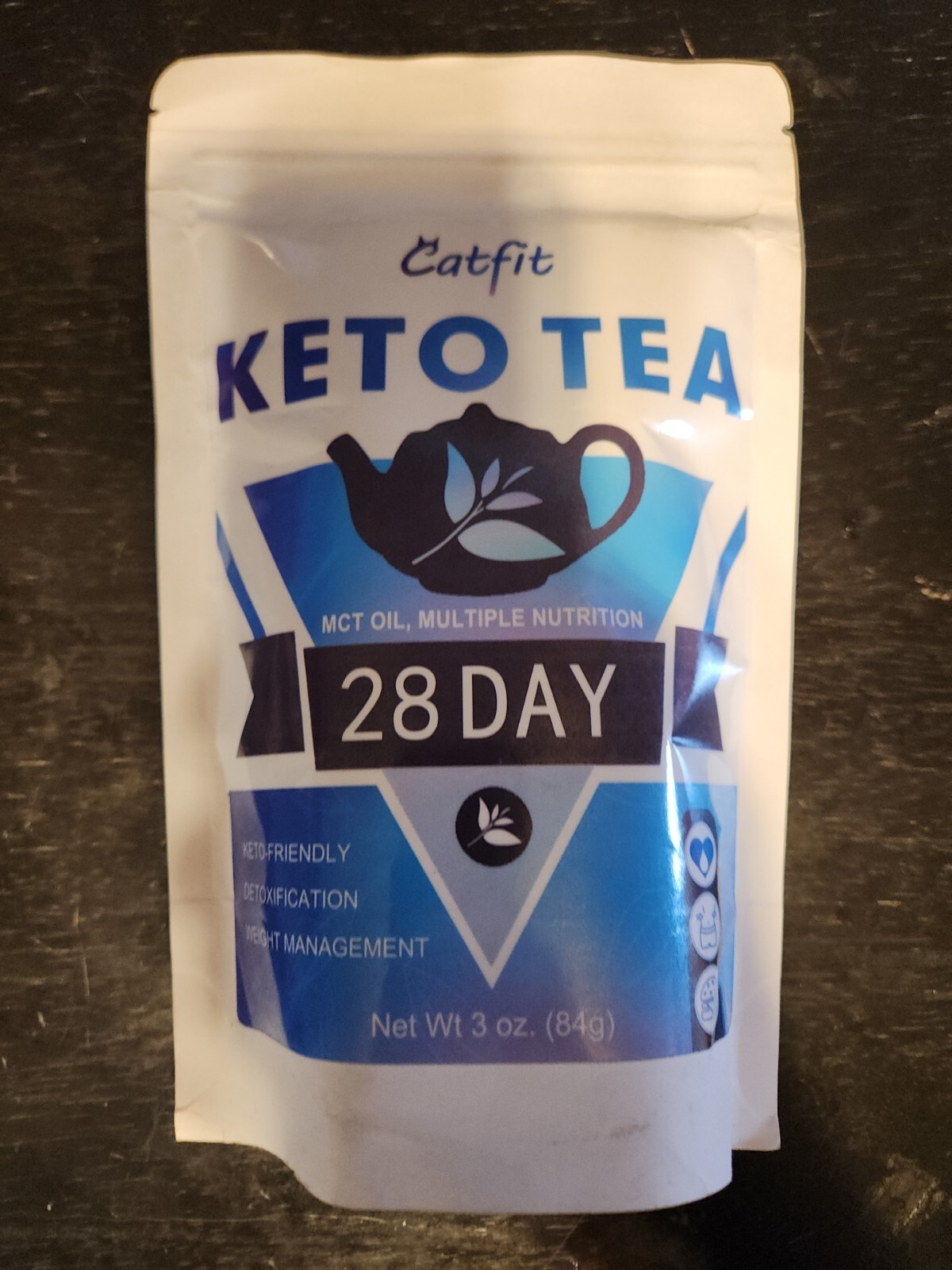 Catfit Keto Tea Powder, Slim with MCT Oil 3 Ounce (Pack of 1) 28 Day