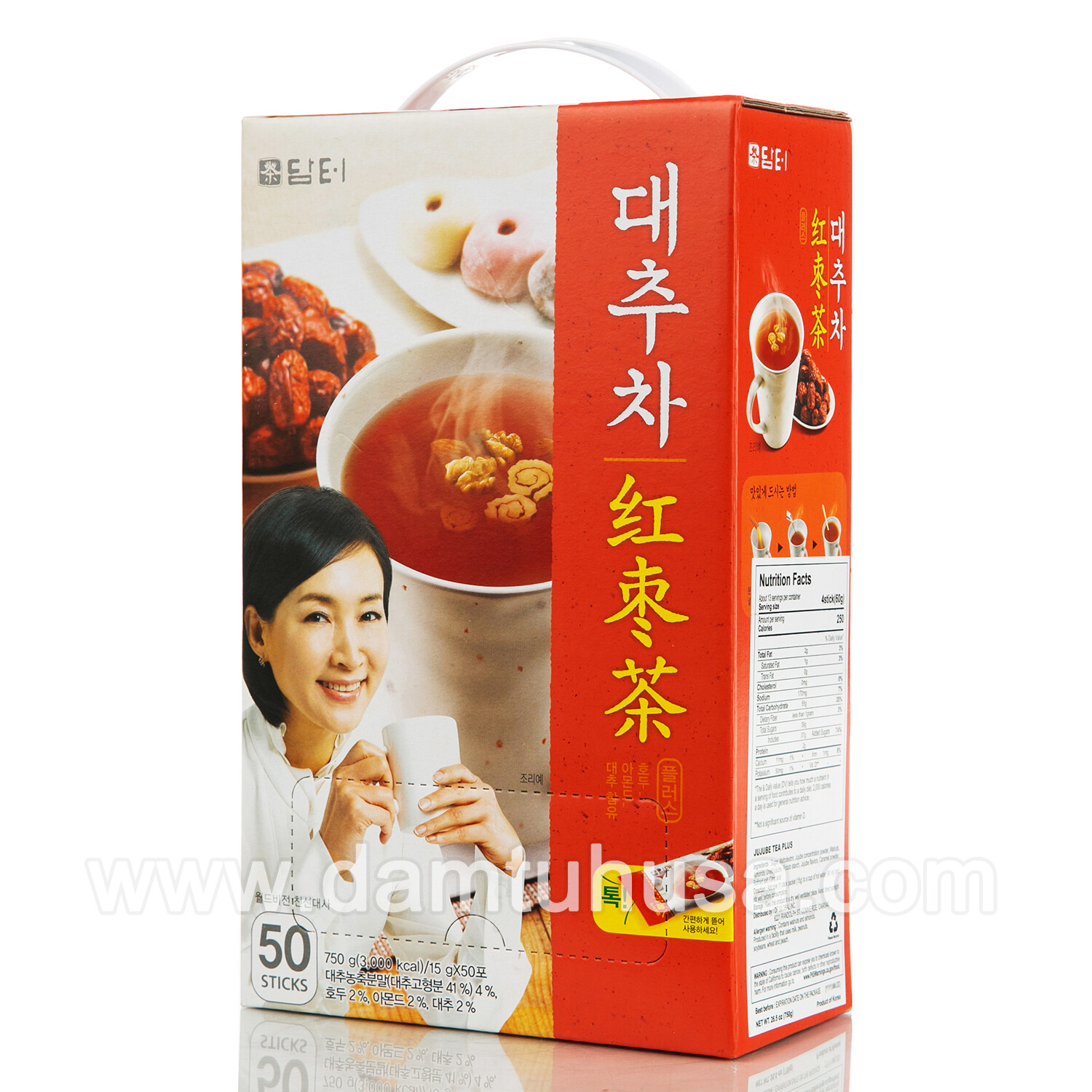 DAMTUH Korea Traditional Jujube Tea, 50 Sticks