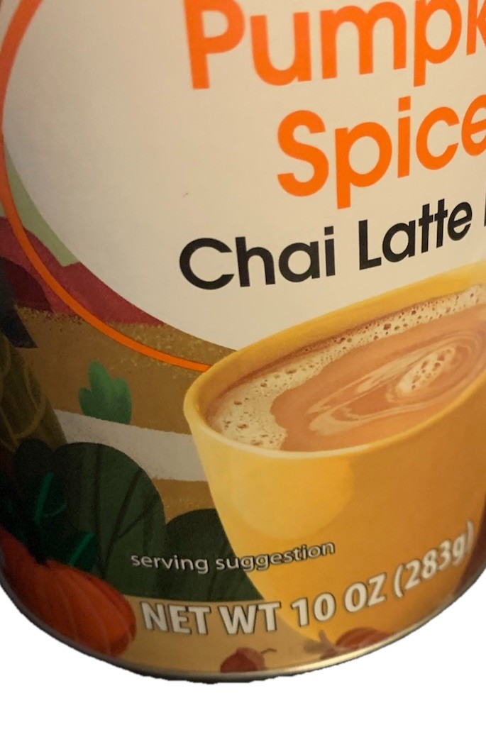 Great Value Pumpkin Spice Chai Latte Mix 10oz – ((( 3 ))) canister