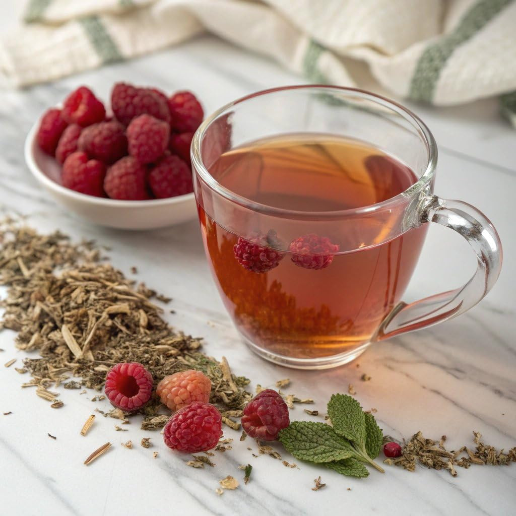 – Raspberry Leaf Tea Bag, 40 Teabags – Natural Pregnancy Tea – Pure Red Raspberr