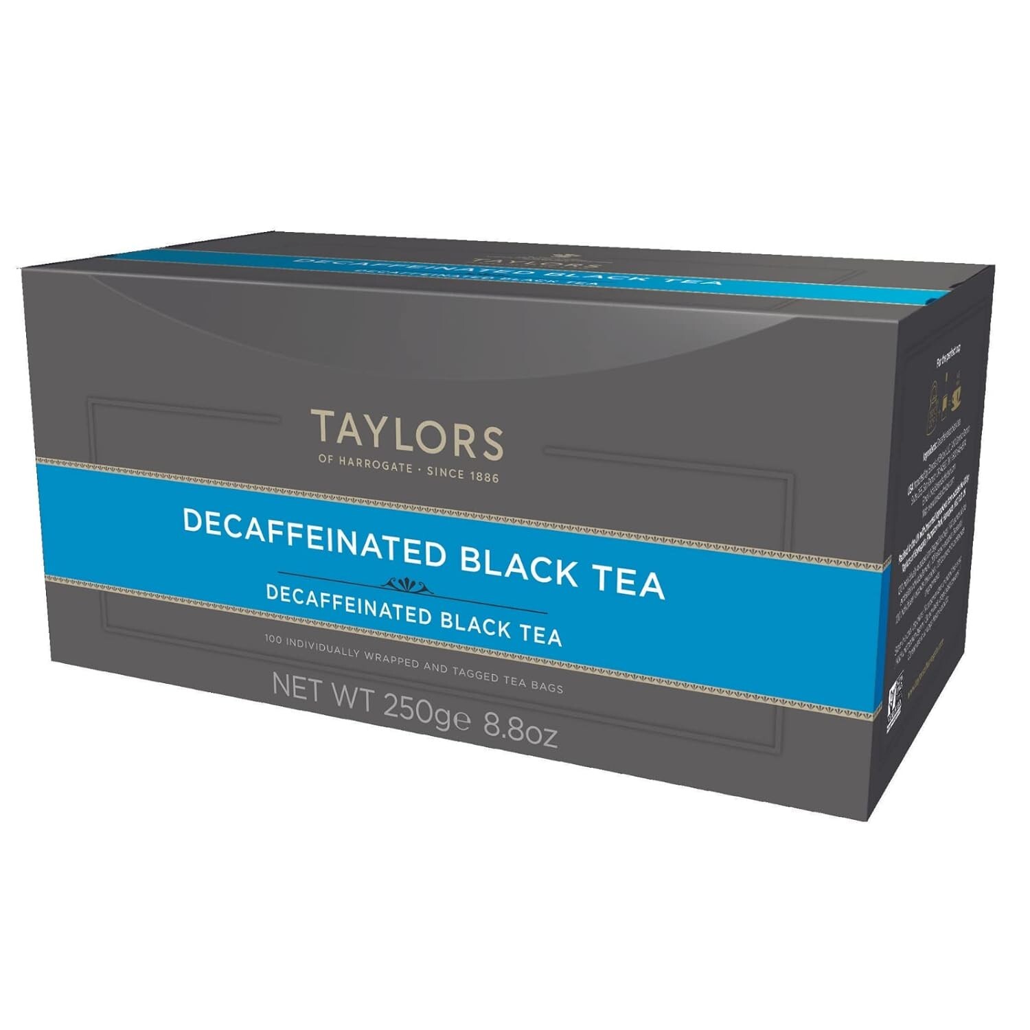 Natural Decaffeinated Black Tea from Kenya – 100 Bags for Anytime Sipping