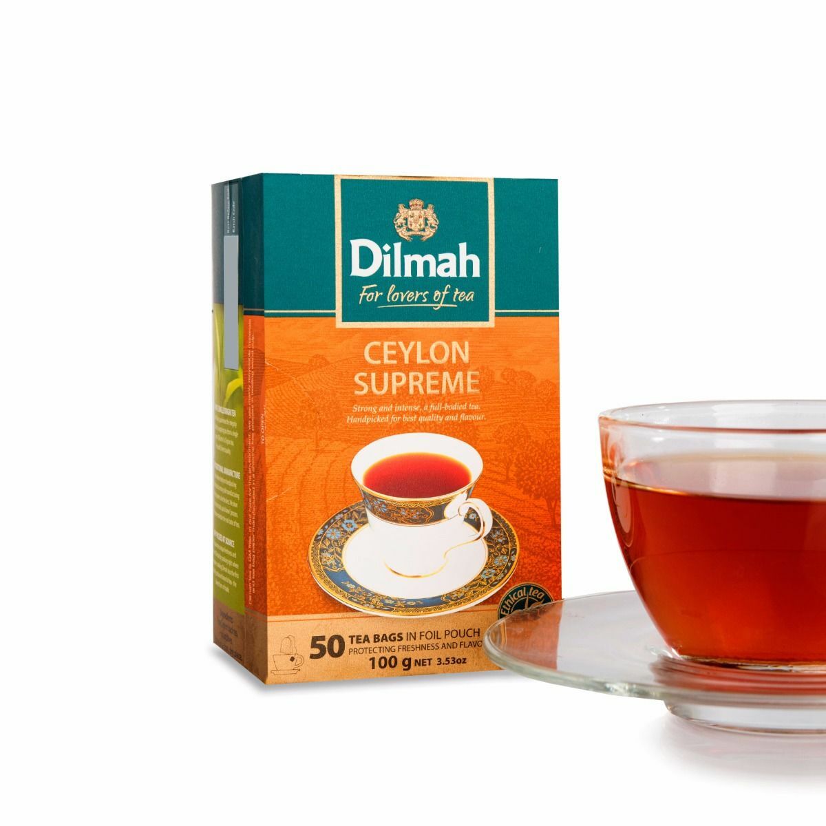 Dilmah Ceylon supreme Ceylon tea – 50 Bags 100g (3.53oz) X 02 packs