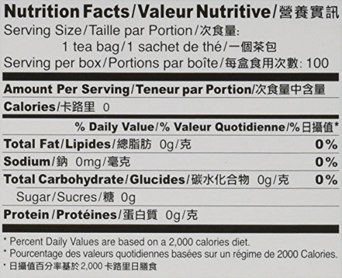 100 Count Pack of 2 Tea Bags Premium Quality Herbal Tea for Brewing