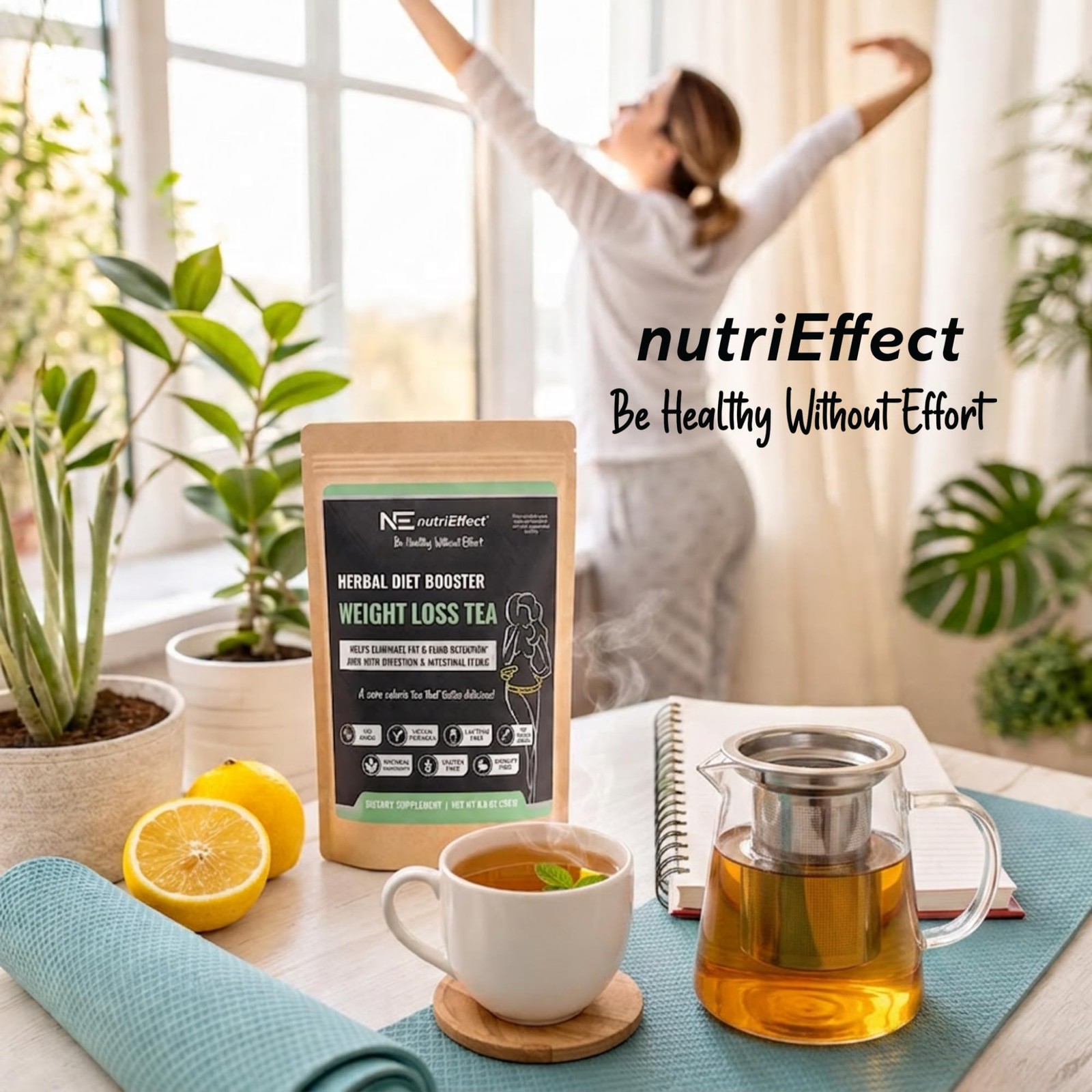7-Herb Detox Tea – Up to 100 Cups | 250g (8.8 oz) Loose Leaf Tea – Rooibos, Y…