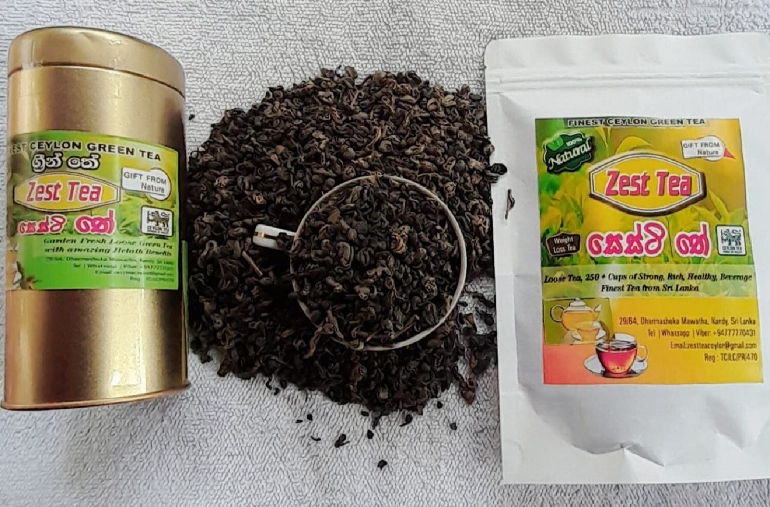 Ceylon Pure Green Tea Premium quality Healthy organic Wellness Natural Beverage