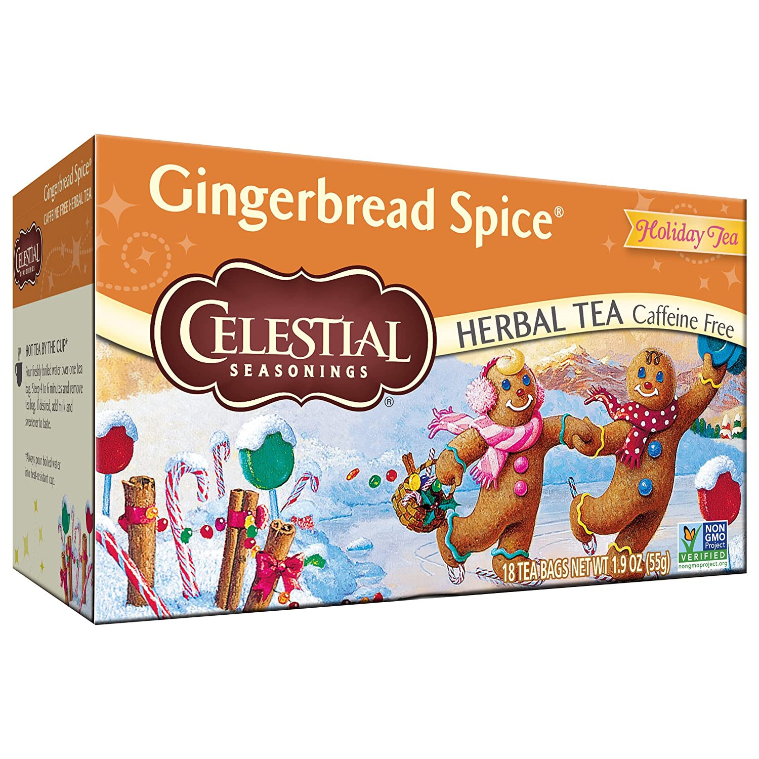 Celestial Seasonings Herbal Tea, Cranberry Vanilla Wonderland, 18 Ct (Pack of 6)