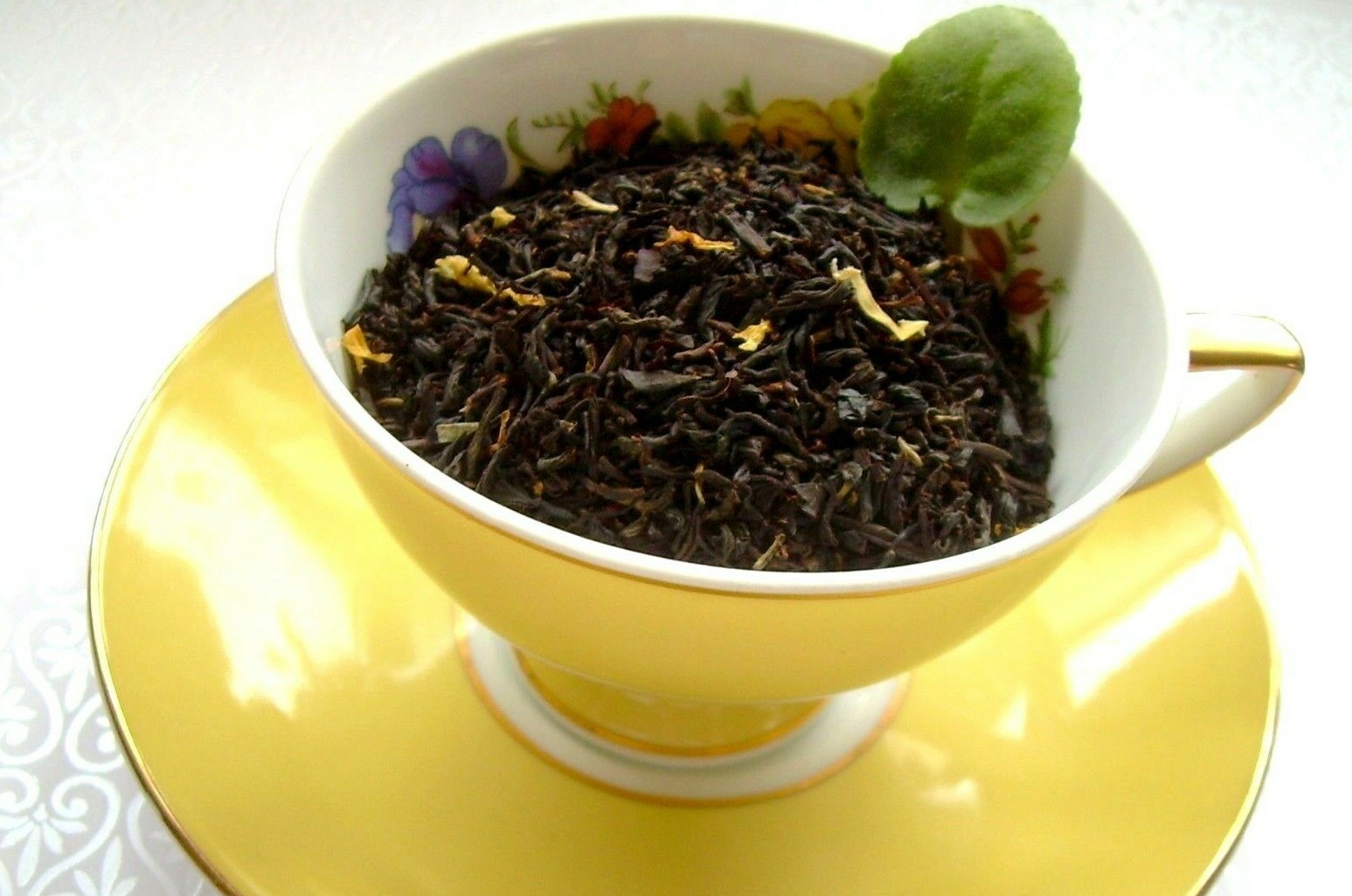 Tea Apple, Peach & Mint Scented China Black Aged Tropical Loose Leaf Tea CB