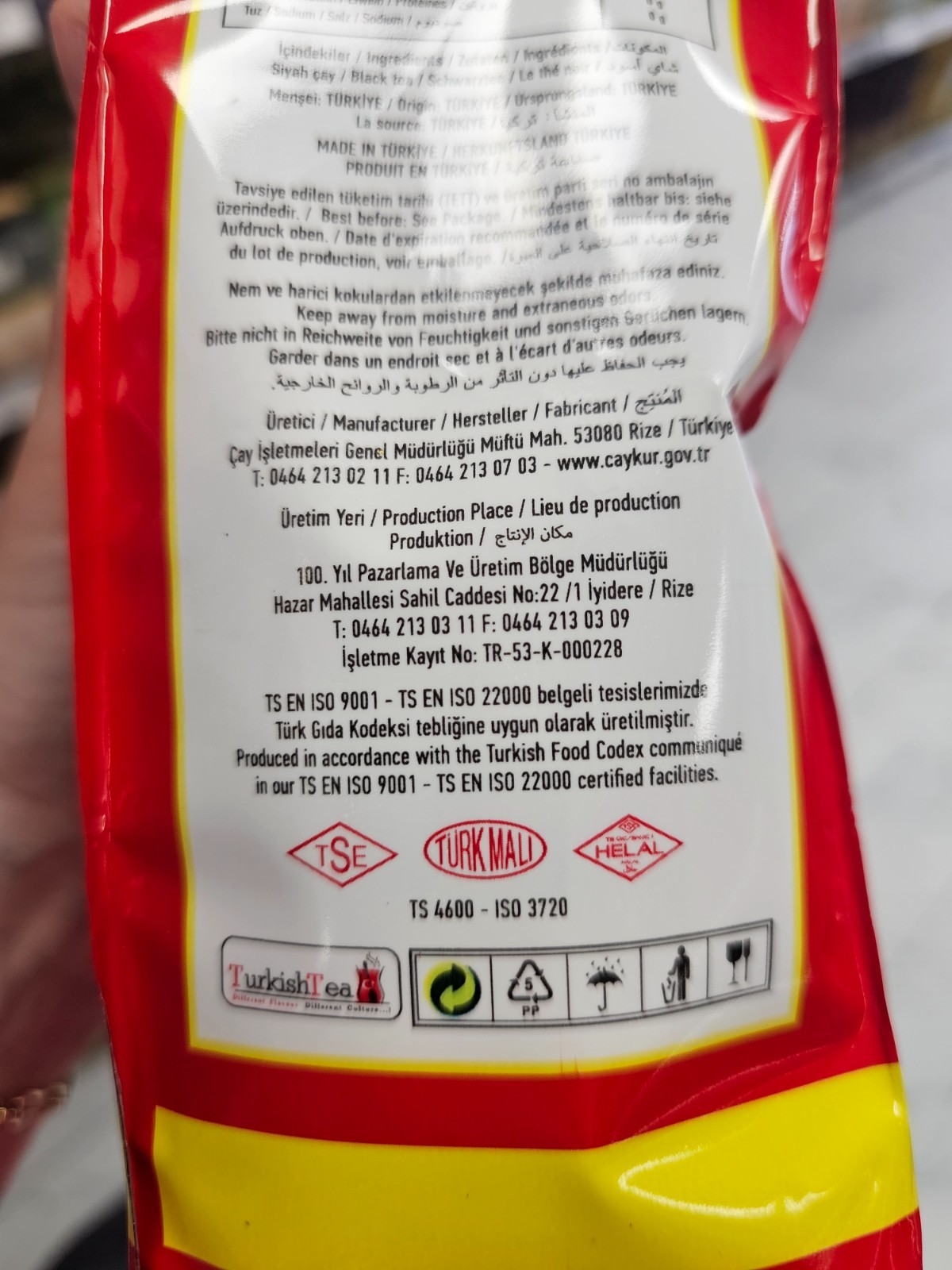 Caykur Black Tea Turkish Tea Convenient Steeping Aroma 500gr