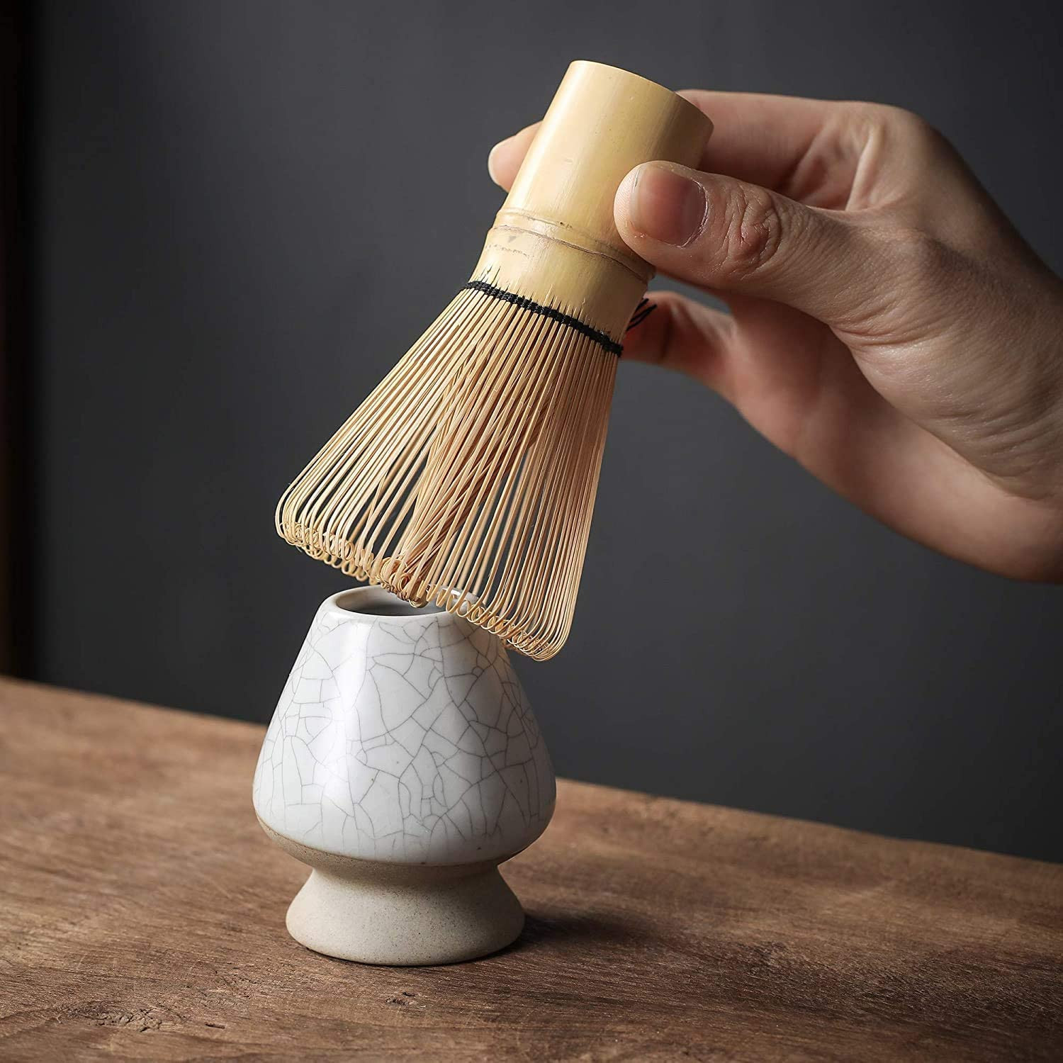 Premium Handcrafted Golden Bamboo Matcha Whisk – Traditional Japanese Chasen