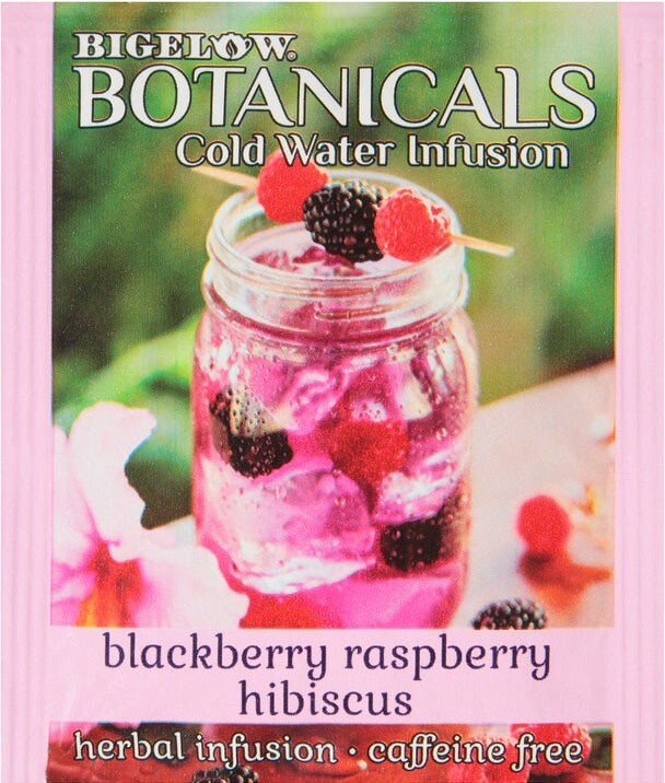 Bigelow Botanicals Blackberry Raspberry Hibiscus Cold Water Infusions – 18 bags