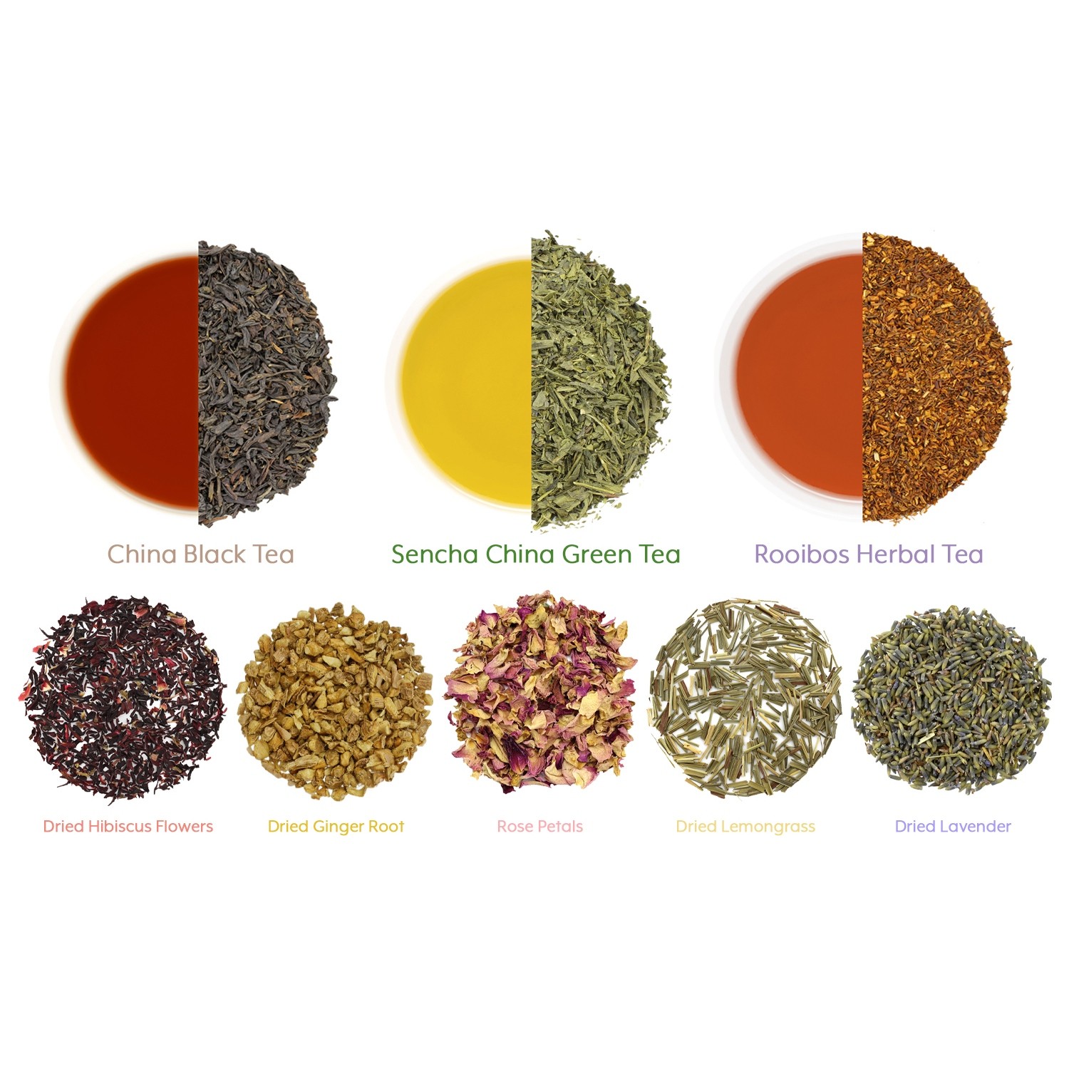 Loose Leaf Tea Sampler Gift Set Assortment Create Your Own Tea Blend Starter Kit