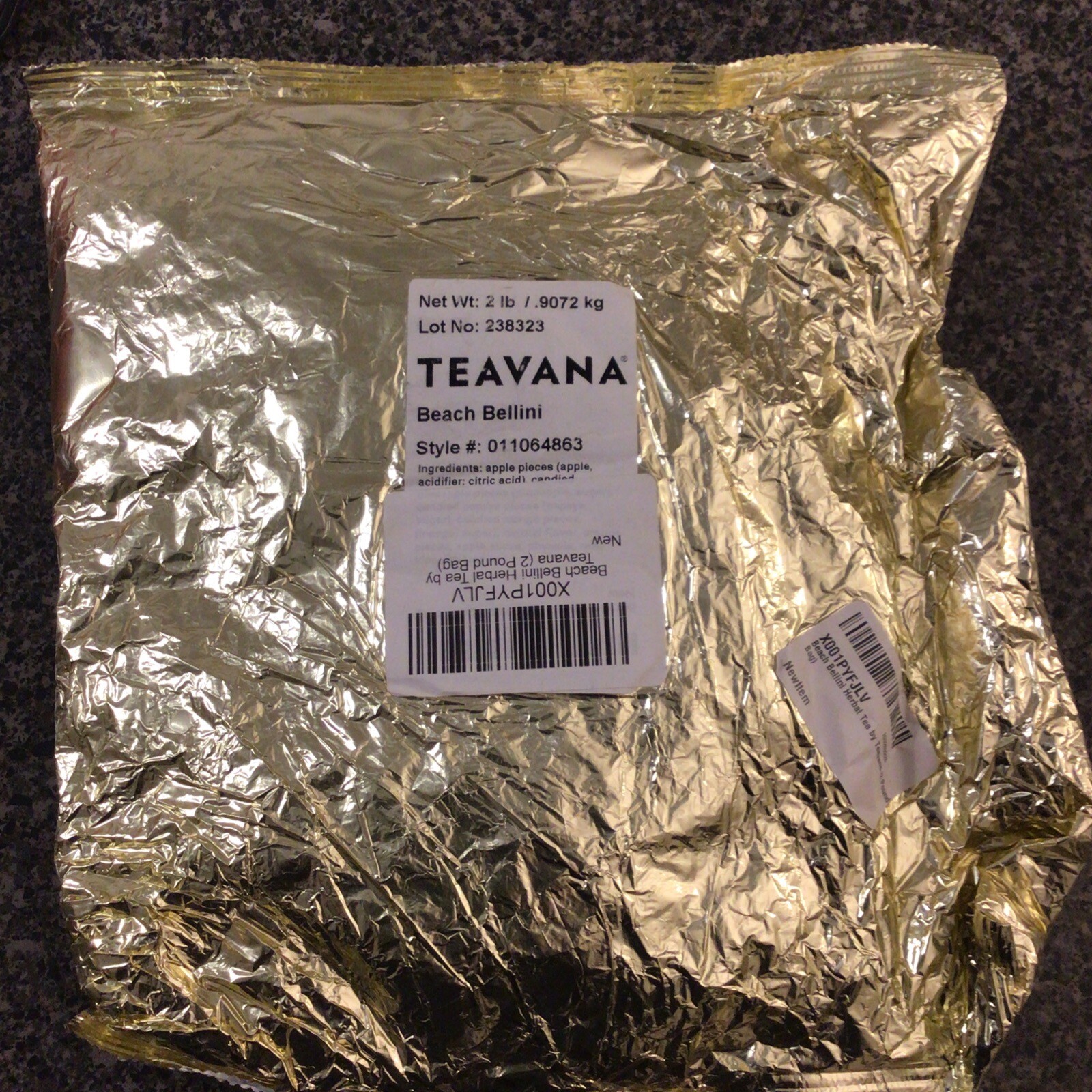 Beach Bellini Teavana Tea 2 LB UNOPENED BAG Loose Leaf Herbal
