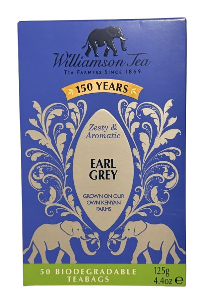 z Williamson Earl Grey Tea 50 Teabags 125 g 4.4 oz EXP 12/202