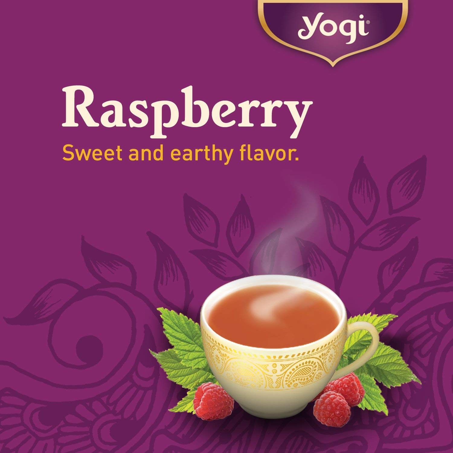 Yogi Women’s Raspberry Leaf Tea 16 Count (Pack of 1), Yellow and Pink