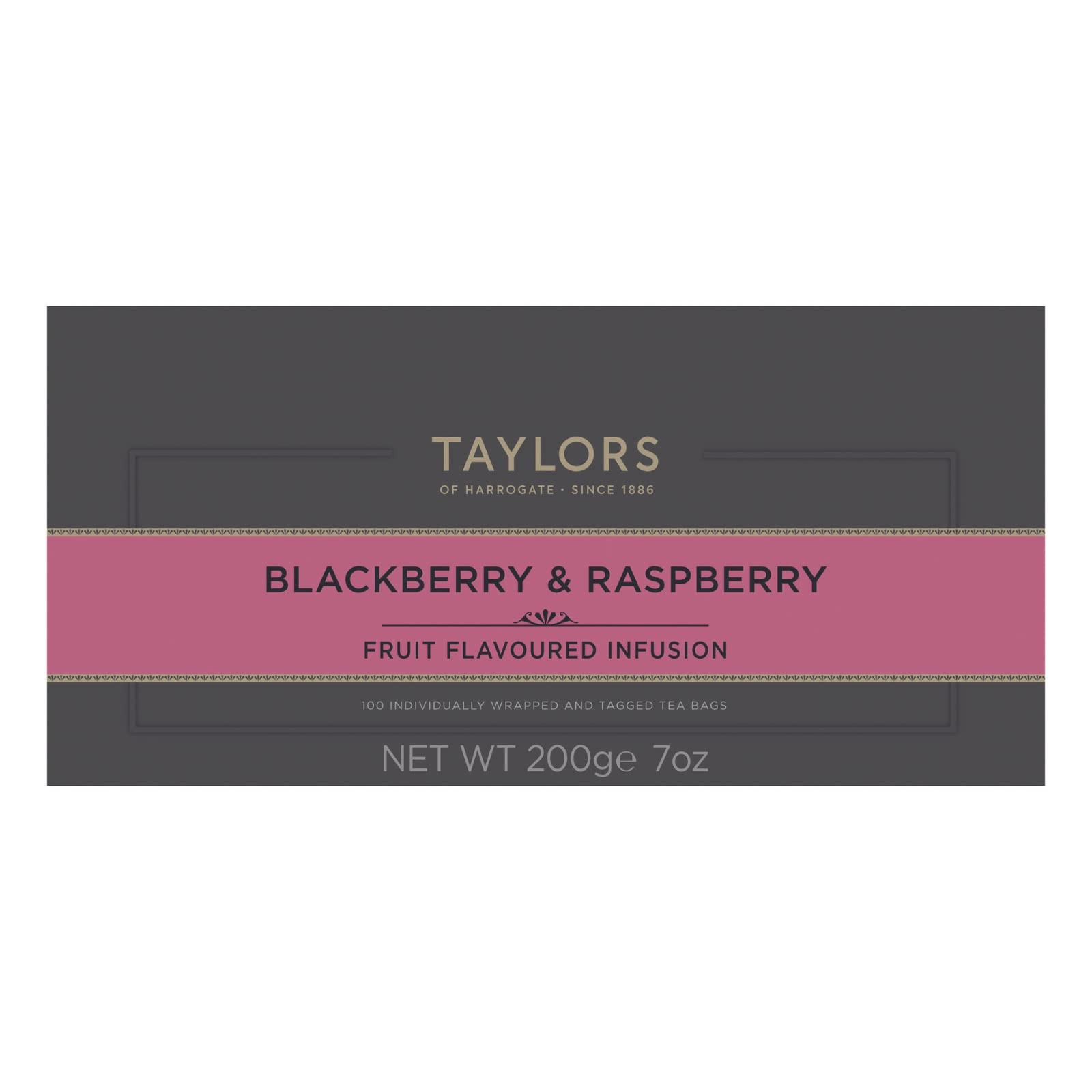 Taylors of Harrogate Blackberry & Raspberry Herbal Tea, 100 Count (Pack of 1)