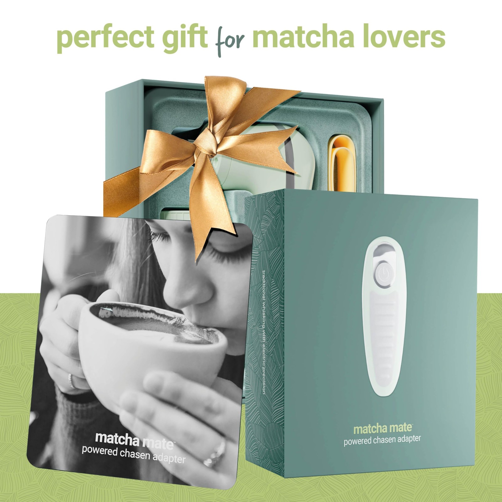 Matcha Mate Electric Powered Bamboo Whisk – Traditional Whisking with Electro…