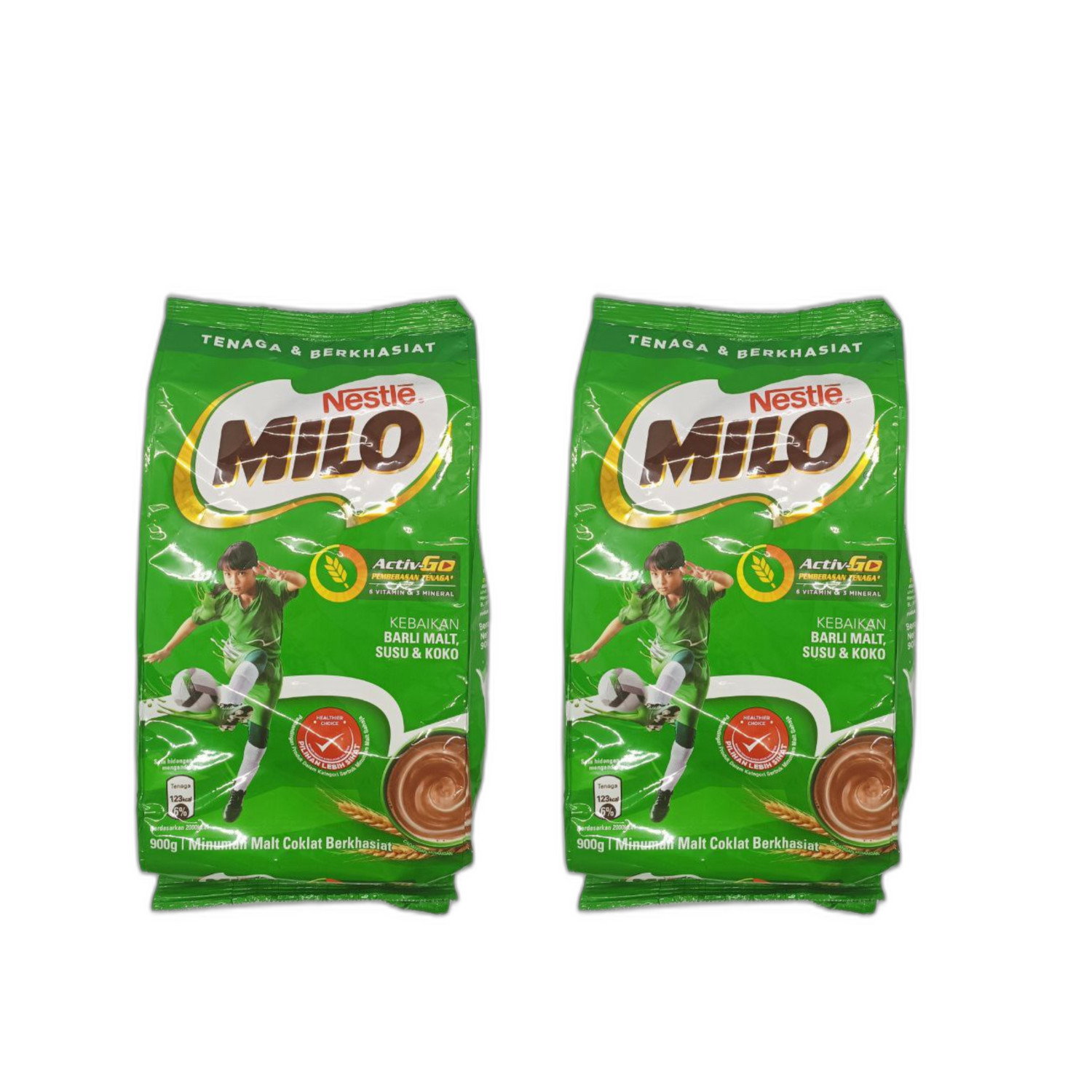 2pack x 900g Nestle MILO Chocolate Malt Powder Drink Malaysia HALAL Certificate