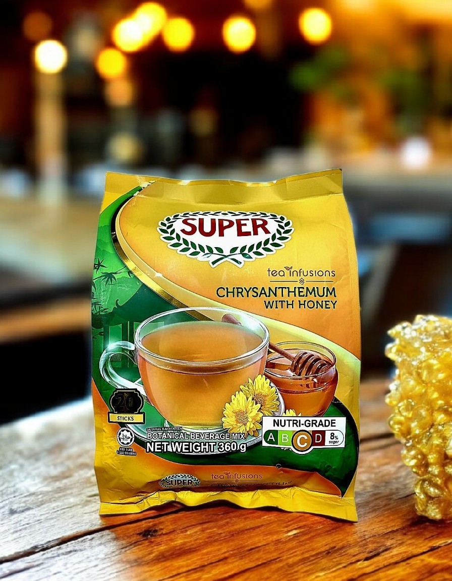 SUPER Chrysanthemum Honey Tea | Instant Drink Malaysia | 20 Sticks 360g