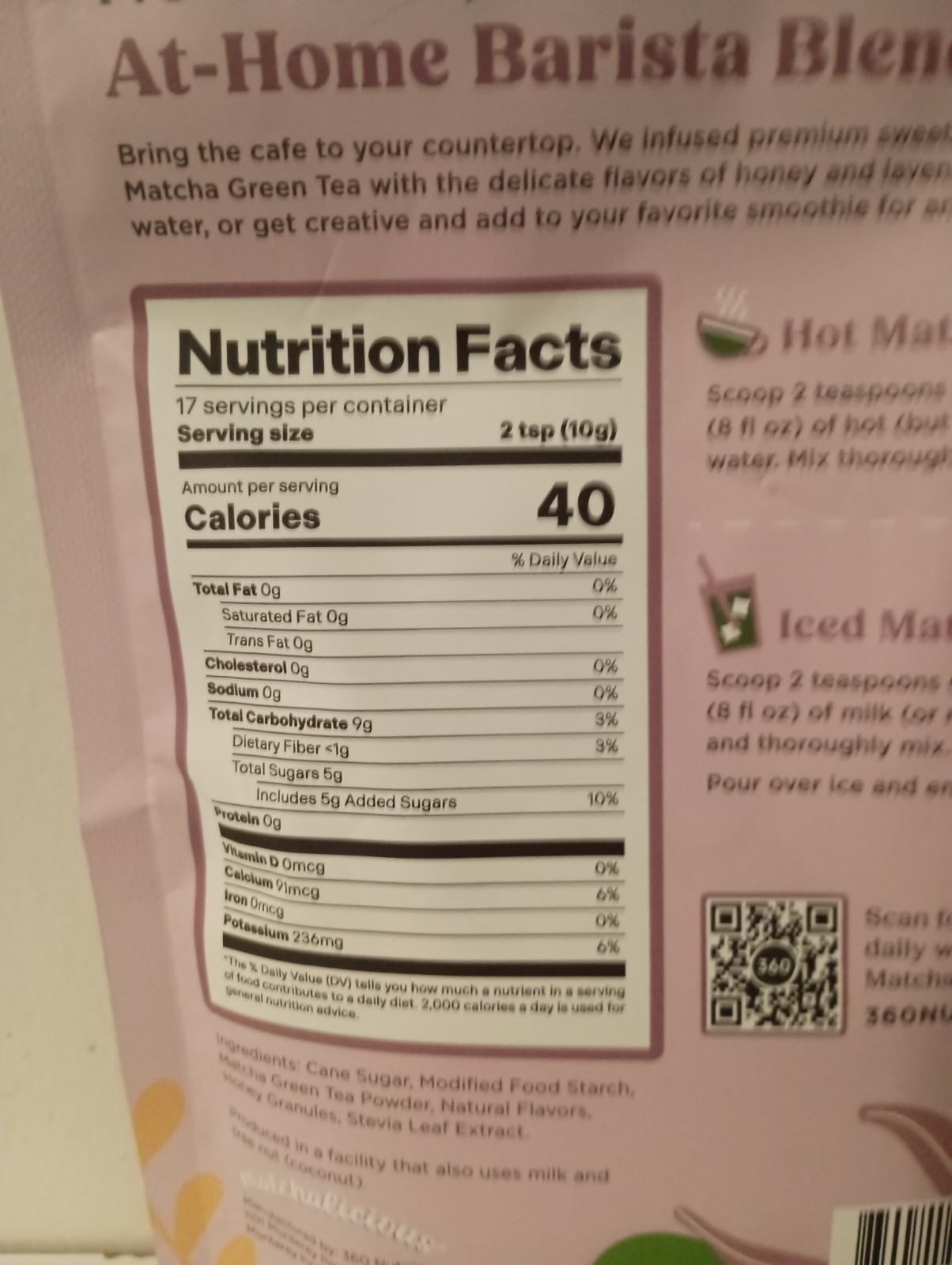 Matchalicious™ Premium Instant Japanese Lavender Matcha Powder 6 oz