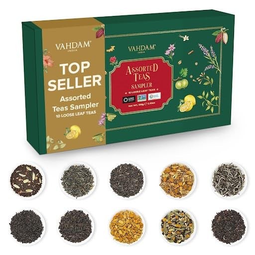 Top 10 Favourites Tea Sampler Set | Loose Leaf Tea (50+ Cups) | Tea Variety P…