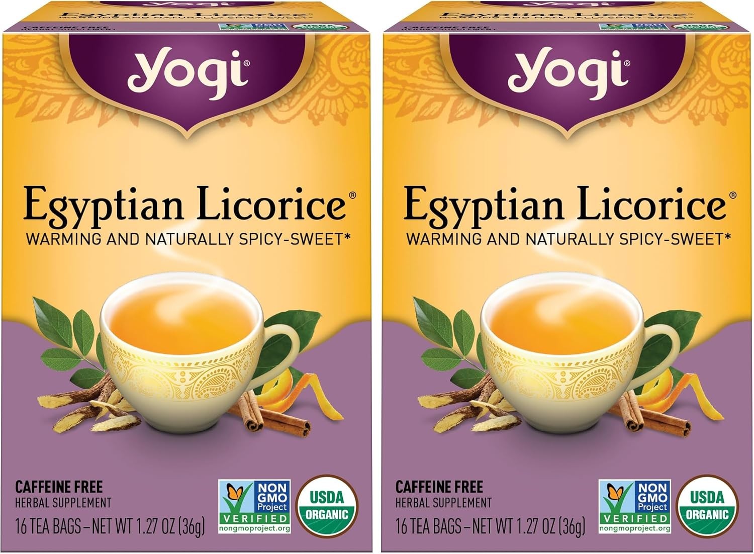 Tea, Egyptian Licorice, Packaging May Vary, 16 Count (Pack of 2)