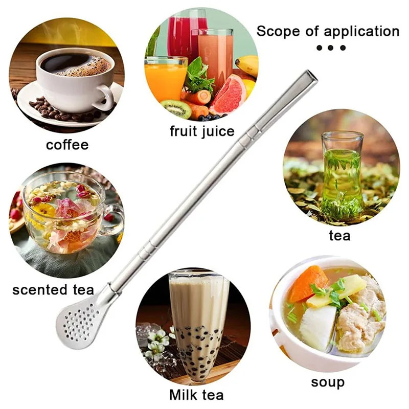 3pcs Stainless Steel Yerba Mate Cup Set: 350ML Gourd, Bombillas & Brush