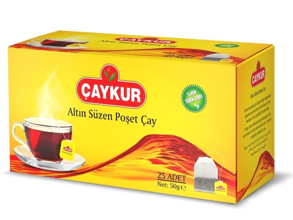 Authentic Altın Suzen Turkish Black Tea Bags – 50 Sachets for Effortless Brewing