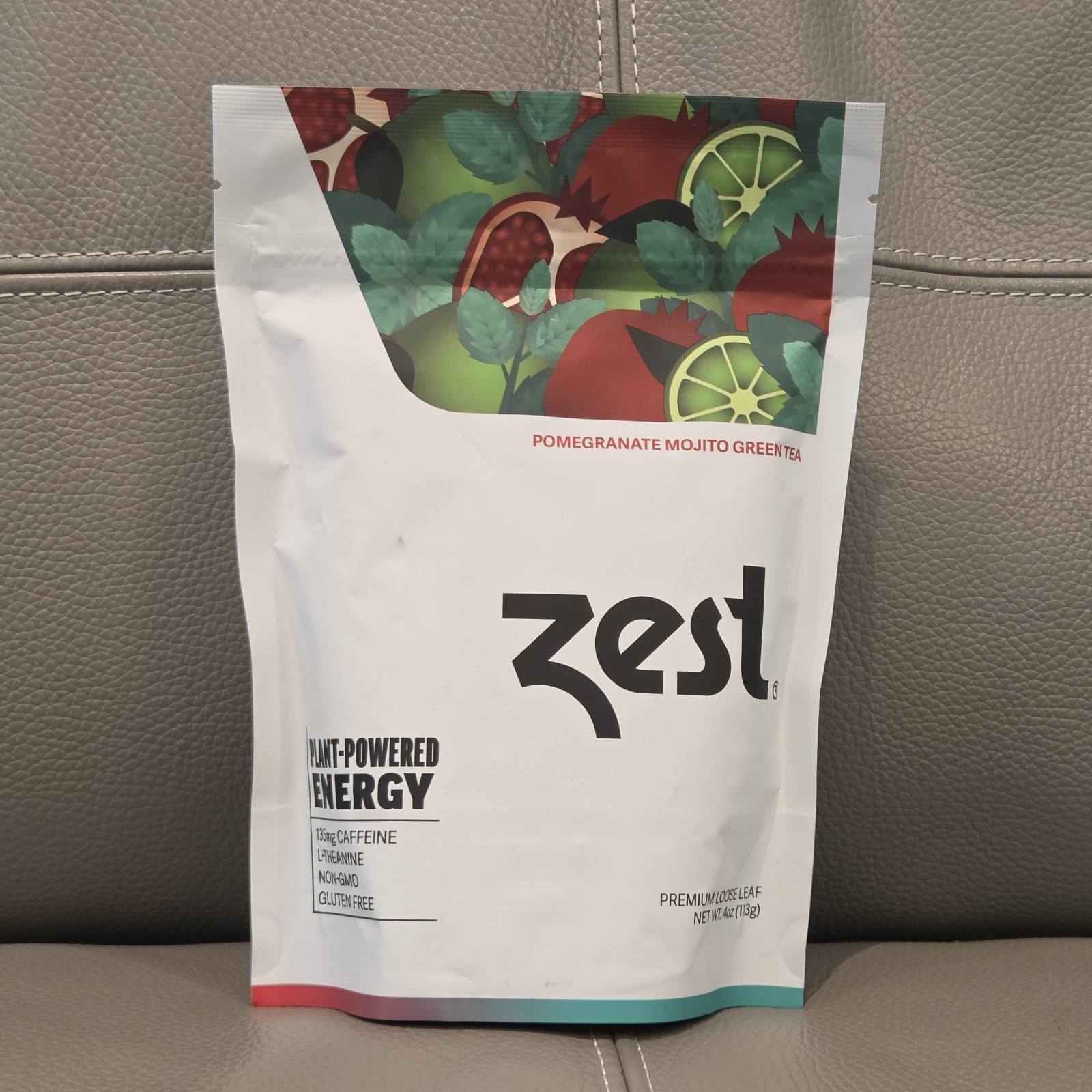 Zest Energy Green Tea Lot 2 Pomegranate Mojito Premium Loose Leaf Exp 10/15/2027