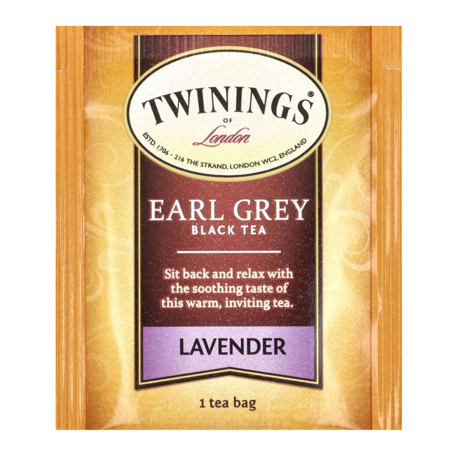 Flavored Black Tea, Earl Grey, Lavender, 20 Tea Bags, 1.41 oz (40 g)