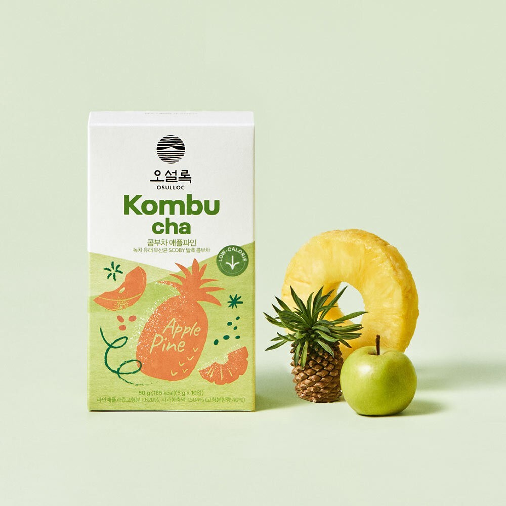 Osulloc Kombucha Apple Pine Korean Tea Healthy Diet Drink 5g x 10 Sticks