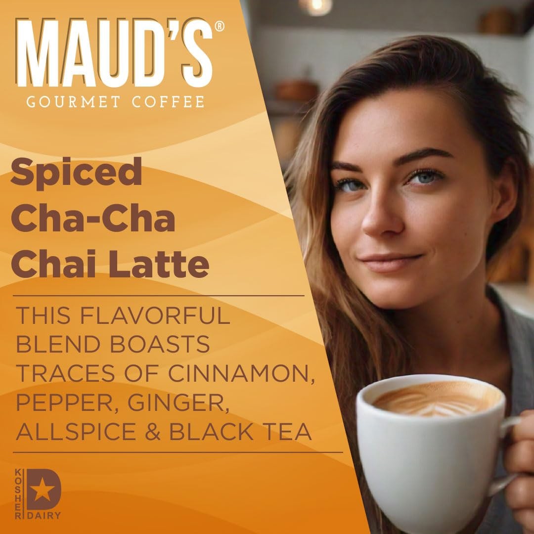 Chai Tea Latte Pods 18 CT Recyclable Single Serve Gourmet Blended Leaves