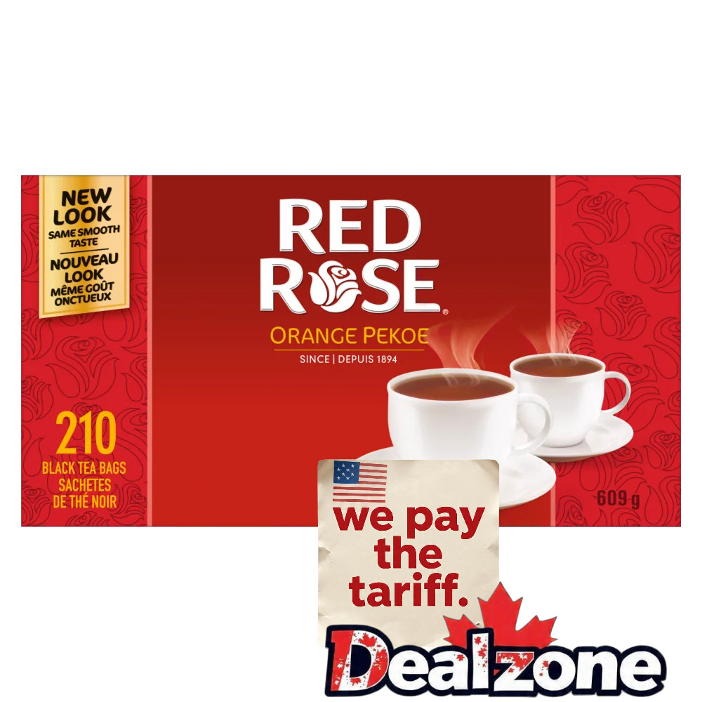 Red Rose Tea Orange Pekoe 210 Count each – Fresh from Canada