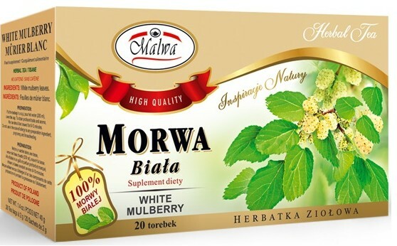 Malwa Morwa Biata WHITE MULBERRY Polish Herbal Tea Poland 20 Tea Bags US Seller