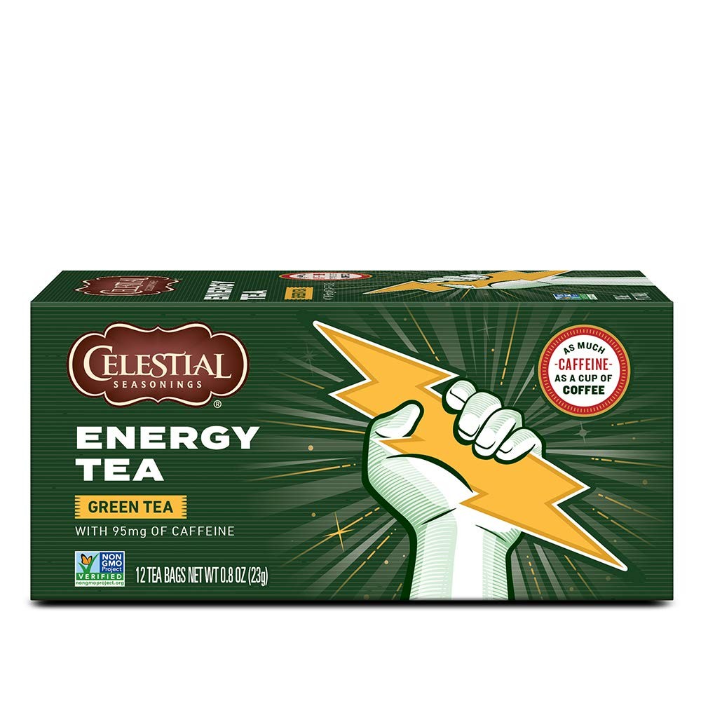 Celestial Seasonings Green Tea, Energy 12 Count (Pack of 1), No Color