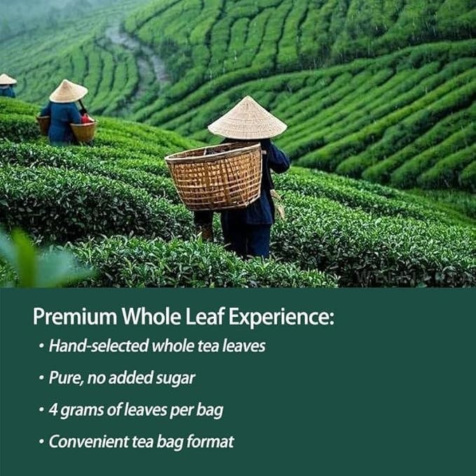 PiPi Tea Organic Oolong Bags – Whole Leaf, 20 (4g Each) 20