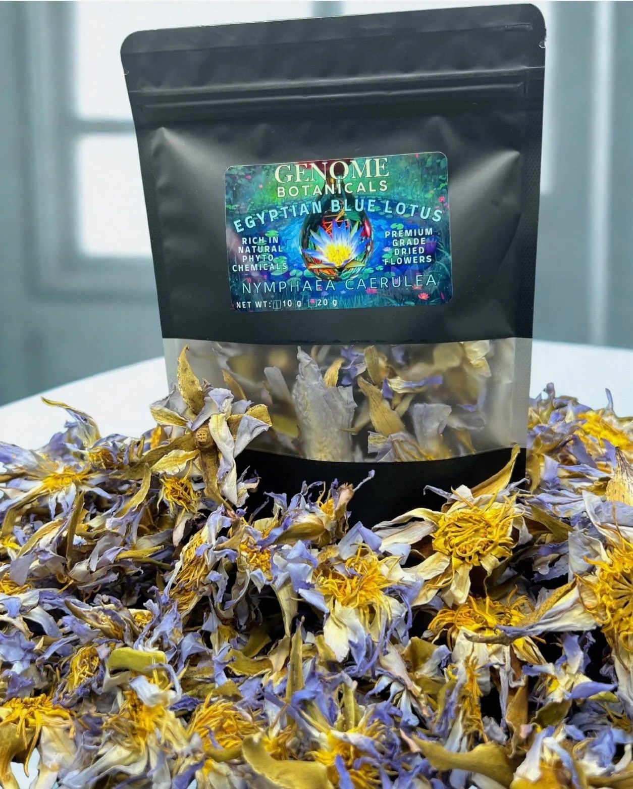 Egyptian Blue Lotus | Nymphaea Caerulea | Dried Whole Flowers