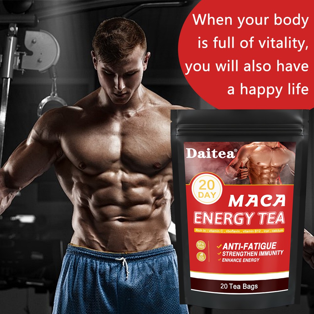 Maca Herbal Extract Tea-bag Drink Tonics Male Supplement,ENERGY TEA-10/20bag