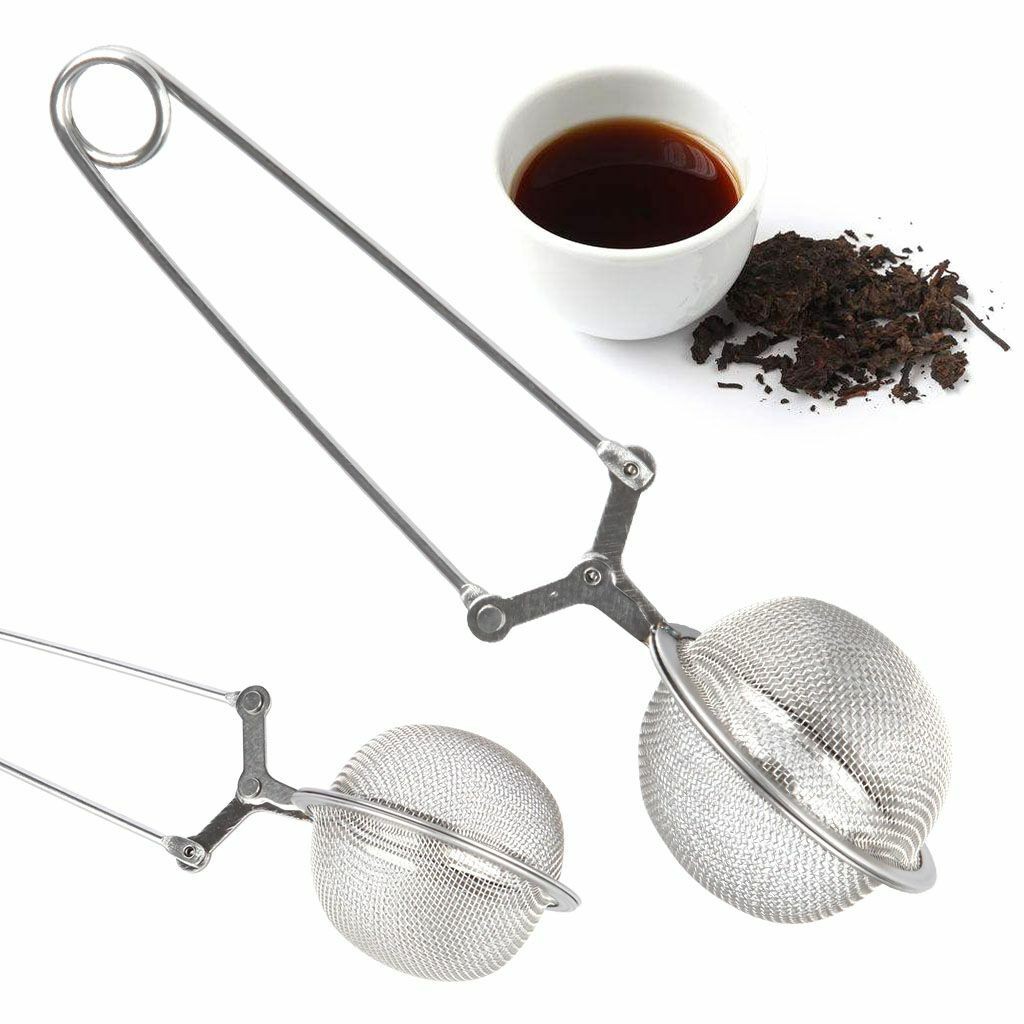 Tea Infuser Ball Mesh Loose Leaf Herb Strainer Stainless Steel Secure Locking